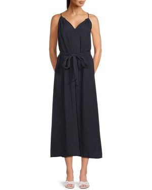 Velvet By Graham & Spencer Carrillo V-Neck Midi-Dress - Black