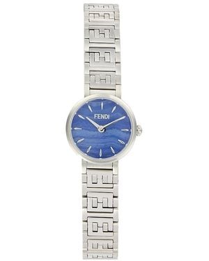 Fendi 19Mm Stainless Steel & 0.02 Tcw Diamond Round Bracelet Watch - Blue