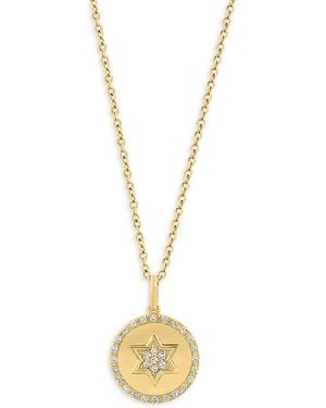 Saks Fifth Avenue 14K & 0.1 Tcw Diamond Pendant Necklace - Metallic