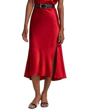 Rails Maya Satin Midi-skirt - Red