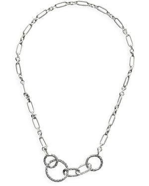 John Hardy Others Sterling Amulet Connector Chain Necklace - Metallic