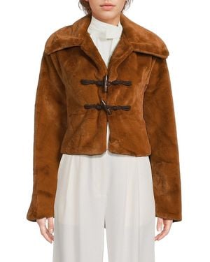 AREA STARS Faux-fur Jacket - Brown