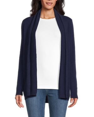 Saks Fifth Avenue Cashmere Open-front Cardigan - Blue