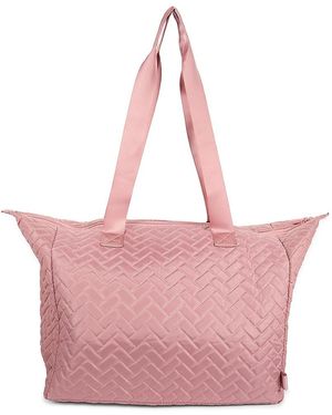 MYTAGALONGS Bella Quilted Tote - Pink