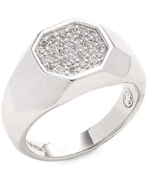 Effy Sterling & 0.56 Tcw Sapphire Ring - White