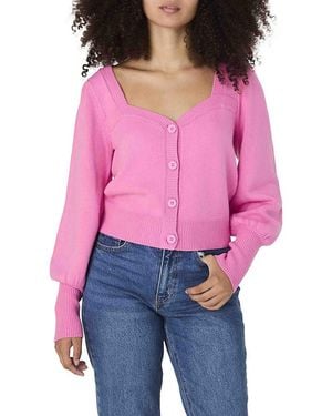 French Connection Solid V-Neck Cardigan - Black