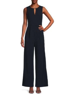 Tommy Hilfiger Keyhole Wide Leg Jumpsuit - Blue