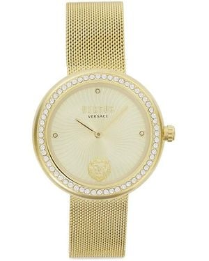 Versus Versus Lea Crystal Ip & Guilloché Dial Bracelet Watch/35Mm - White