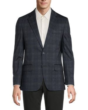 Original Penguin Plaid Stretch Modern-Fit Sport Coat - Blue