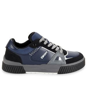 DKNY Logo Low Top Sneakers - Blue