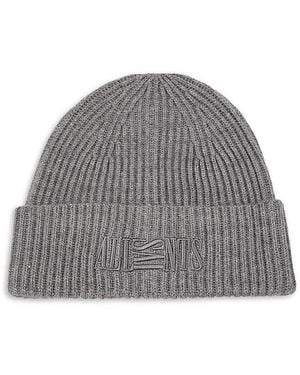 AllSaints Oppose Logo Cuff Beanie - Grey