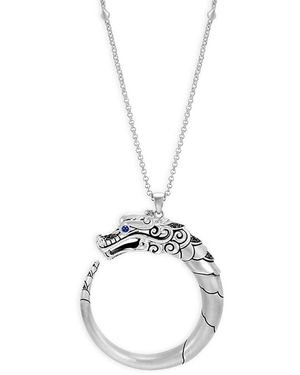 John Hardy Legends Naga Sterling, Spinel & Sapphire Necklace - Metallic