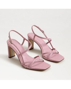 Sam Edelman Elissa Strappy Heel Sandal Primrose Leather - Pink