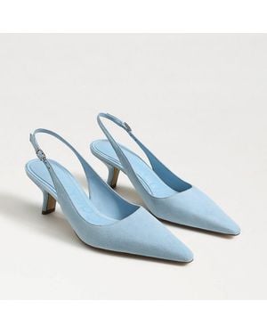 Sam Edelman Bianka Slingback Pump Spring Suede - Blue