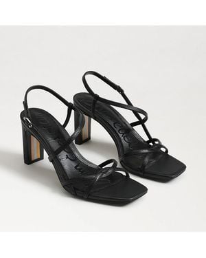 Sam Edelman Elissa Strappy Heel Sandal Leather - Black