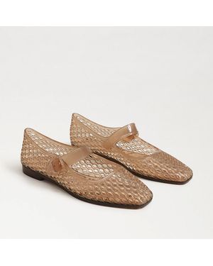 Sam Edelman Michaela Jelly Mary Jane Flat Transparent Jelly - Brown