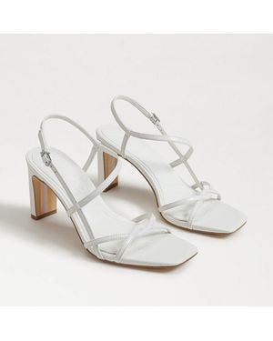 Sam Edelman Elissa Strappy Heel Sandal Bright Leather - White