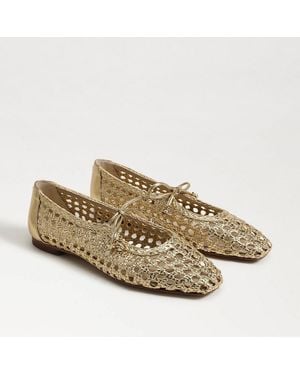 Sam Edelman Marcie Ballet Flat Amber Faux Leather - Metallic