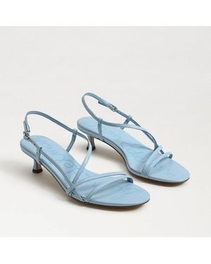 Sam Edelman Cora Kitten Heel Sandal Spring Leather - Blue