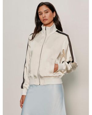 Sanctuary Satin Track Jacket Collagen - Natural