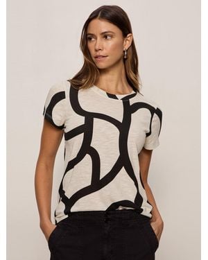 Sanctuary The Perfect Tee Salt And Pepper - Black