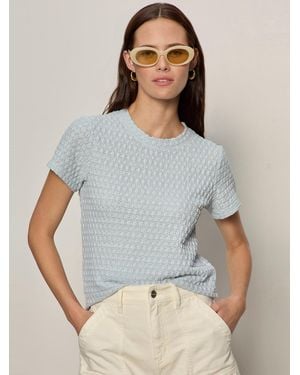 Sanctuary Pucker Up Perfect Tee Blue Aura - Gray