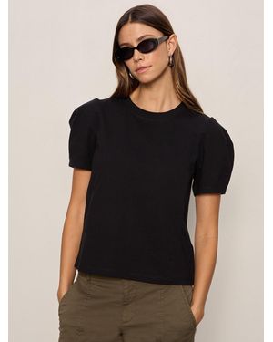 Sanctuary Pleated Tee Black