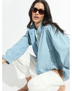 Sanctuary Charlotte Denim Jacket Whisper - Blue
