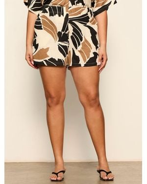 Sanctuary Good Time Linen Short Lotus Extended Sizing - Natural
