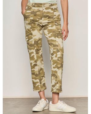 Sanctuary Rebel Straight Crop Pant Canyon Camo - Metallic