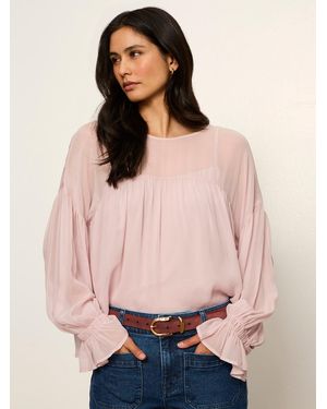 Sanctuary Keepsake Volume Blouse Dried Petal - Pink