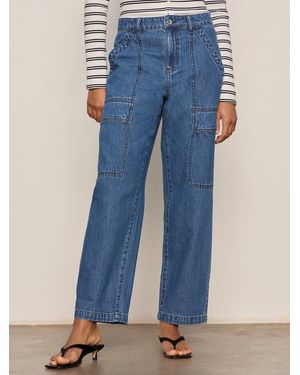 Sanctuary Boyfriend Utility Jean High Noon - Blue