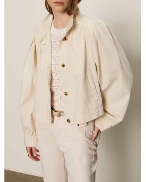 Sanctuary Charlotte Twill Jacket Collagen Petite Sizing - Natural