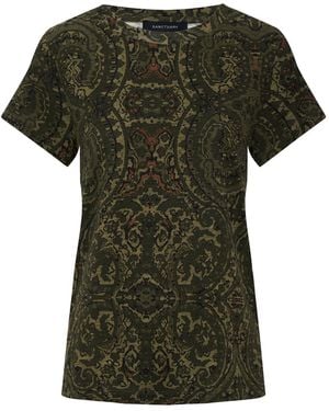 Sanctuary The Perfect Tee Midnight Moss Extended Sizing - Green