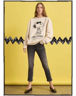 Sanctuary Sanctuary X Peanuts 75th Anniversary Joe Cool Sweatshirt Collagen - Yellow