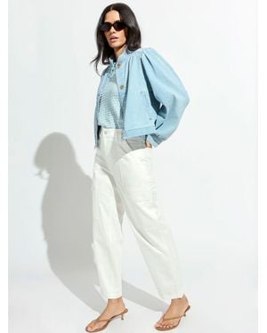 Sanctuary Boyfriend Utility Pant White - Natural