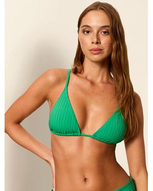Sanctuary Swim Tunnel Triangle Bikini Top Green