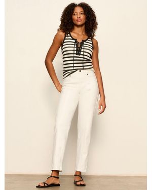 Sanctuary Denim Nixie Slim Straight Ankle Jean Chalk - Natural