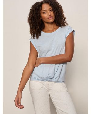 Sanctuary Knotted Muscle Tee Blue Aura