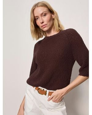 Sanctuary Raglan Sweater Tee Rich Soil - Brown