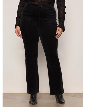 Sanctuary Velveteen Brook Bootcut Pant Black Extended Sizing