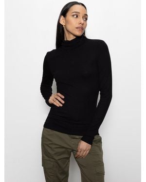 Sanctuary Essential Turtleneck Top Black