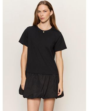 Sanctuary For Keeps Bubble T-shirt Dress Black