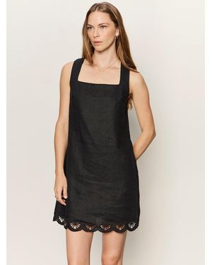 Sanctuary Almost There Linen Dress Black