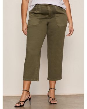Sanctuary Retreat Crop Pant Burnt Olive Extended Sizing - Green