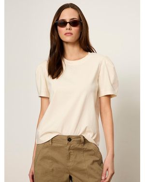 Sanctuary Pleated Tee Collagen - Natural