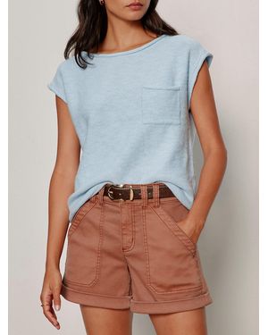 Sanctuary Easy Sweater Tee Blue Aura Petite Sizing