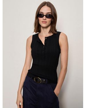 Sanctuary Back To Bare Tank Black - Blue