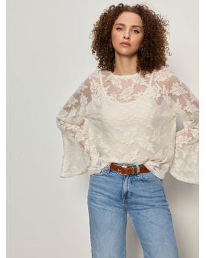 Sanctuary Boho Lace Top Vintage Ivory - Natural