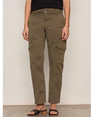 Sanctuary Rebel Straight Crop Pant Fatigue - Natural
